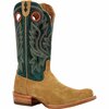 Durango Men's PRCA Collection Roughout Western Boot, GOLDENROD/DEEP TEAL, M, Size 9 DDB0465